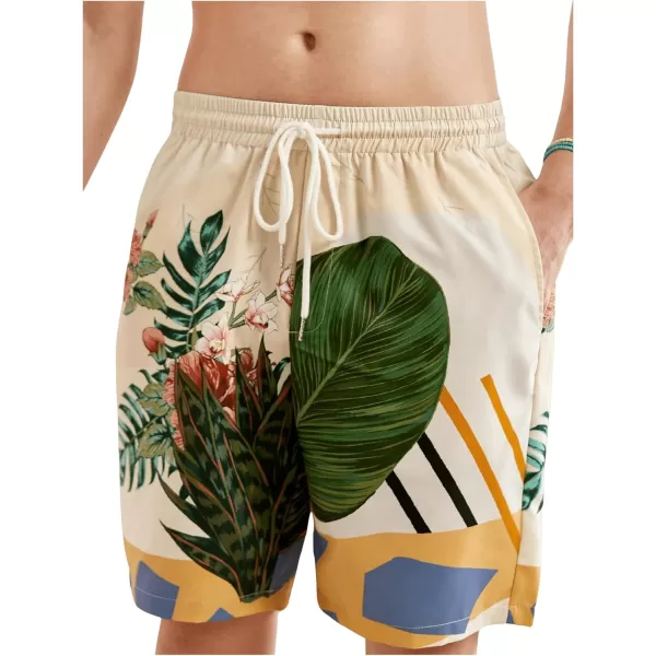 WDIRARA Men's Letter Graphic Tie Dye Drawstring Waist Workout Shorts with Pockets