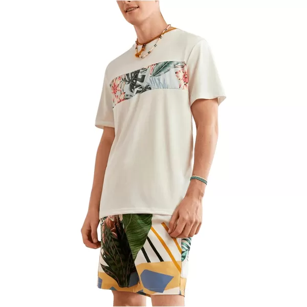 WDIRARA Men's Letter Graphic Tie Dye Drawstring Waist Workout Shorts with Pockets