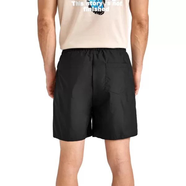 WDIRARA Men's Lightning Graphic Print Drawstring Casual Summer Beach Shorts