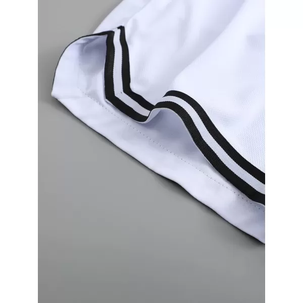 WDIRARA Men's Lightning Graphic Print Drawstring Casual Summer Beach Shorts