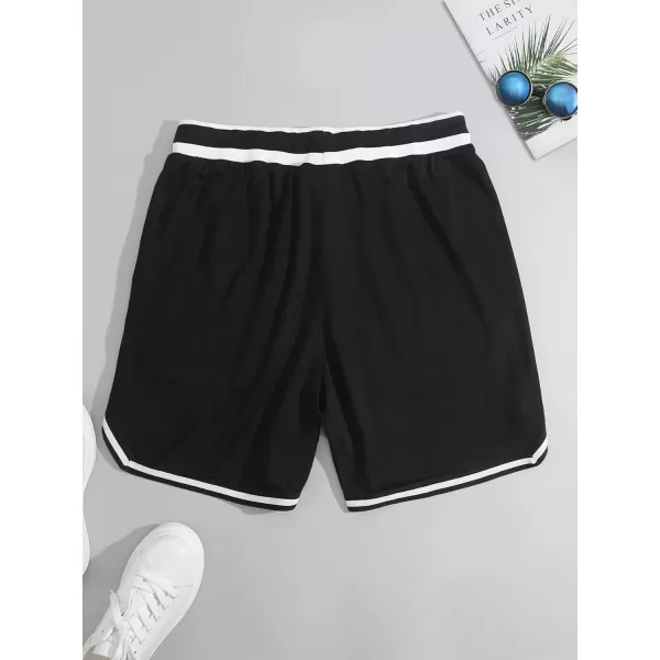 WDIRARA Men's Lightning Graphic Print Drawstring Casual Summer Beach Shorts