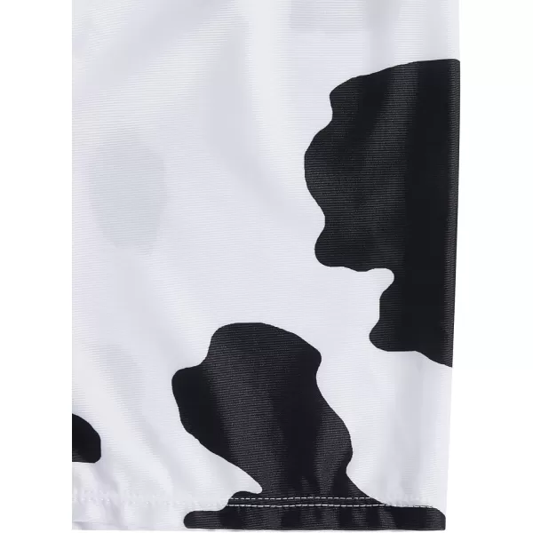 WDIRARA Men's Swim Trunks Elastic Waist Graphic Animal Print Swimwear Board Shorts