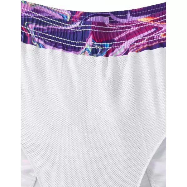 WDIRARA Men's Swim Trunks Elastic Waist Graphic Animal Print Swimwear Board Shorts