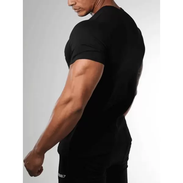 WDIRARA Men's Two Tone Cartoon Graphic Print Short Sleeve T Shirt Round Neck Tee
