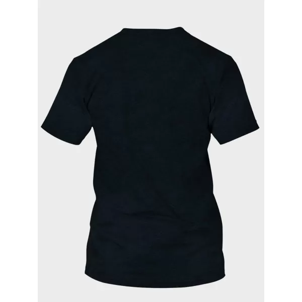 WDIRARA Men's Two Tone Cartoon Graphic Print Short Sleeve T Shirt Round Neck Tee