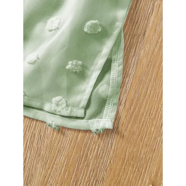 WDIRARA Toddler Girl's Swimwear Sheer V Neck Sleeveless Chiffon Cover Up Beach Dress