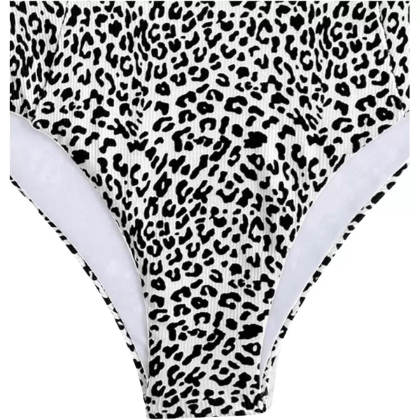 WDIRARA Women's 2 Pieces Swimwear Bow Front Textured Strapless Bra and Panty Bikini Sets