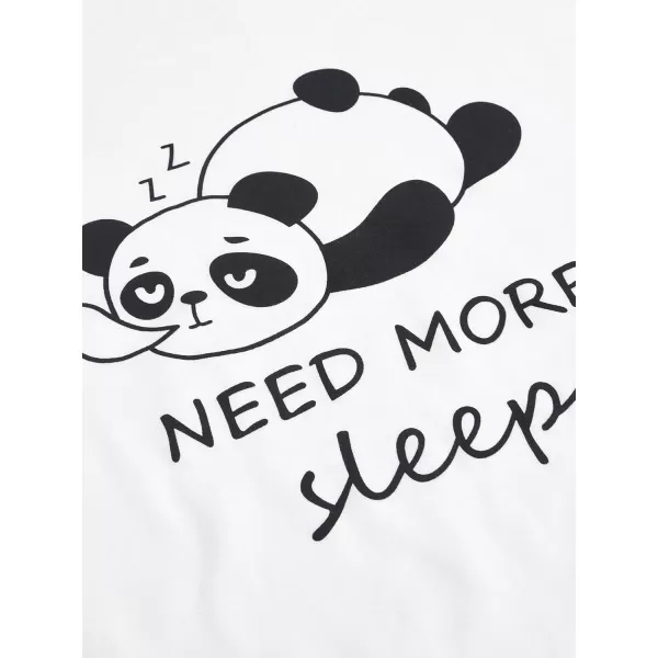 WDIRARA Women's 3 Piece Sleepwear Cow Print Short Sleeve Round Neck Tee Top and Shorts Pajamas Set with Pants