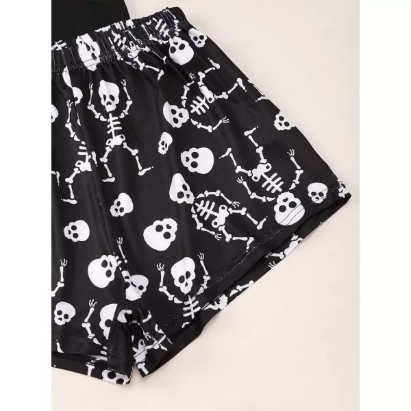 WDIRARA Women's Cartoon Cow Print Short Sleeve Tee and Shorts Pajama Set