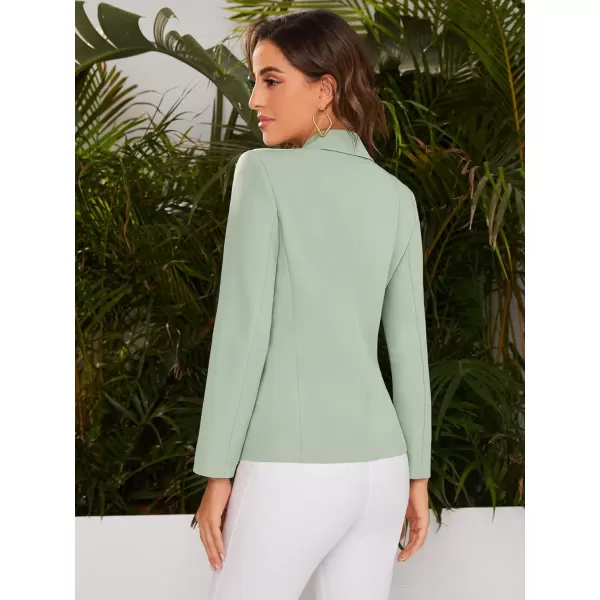WDIRARA Women's Casual Long Sleeve Blazer Lapel Business Work Dress Jackets