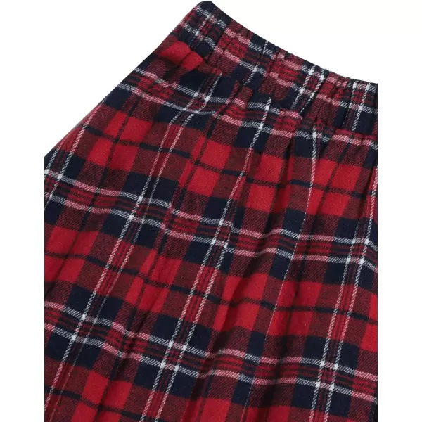 WDIRARA Women's Casual Plaid High Waist Pleated A-Line Uniform Mini Skirt