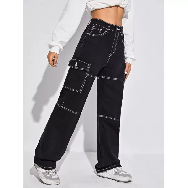 WDIRARA Women's Cow Print Ripped Jeans High Waisted Button Skinny Denim Pants