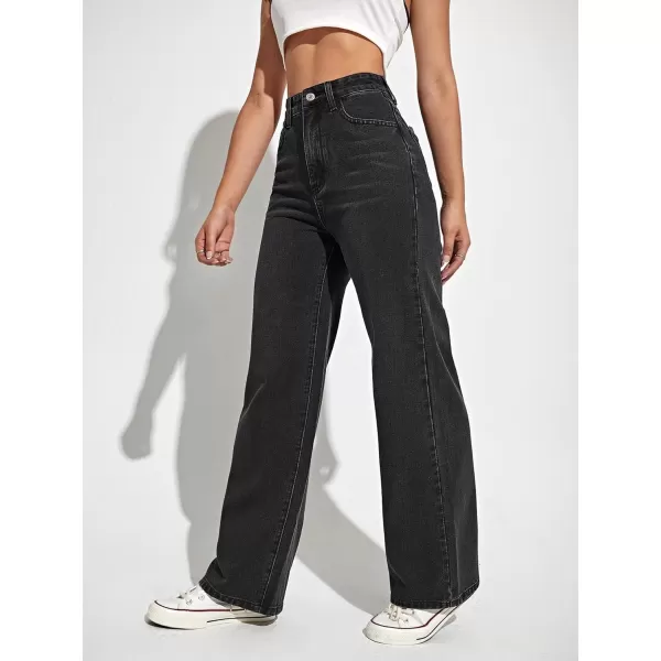 WDIRARA Women's Cow Print Ripped Jeans High Waisted Button Skinny Denim Pants