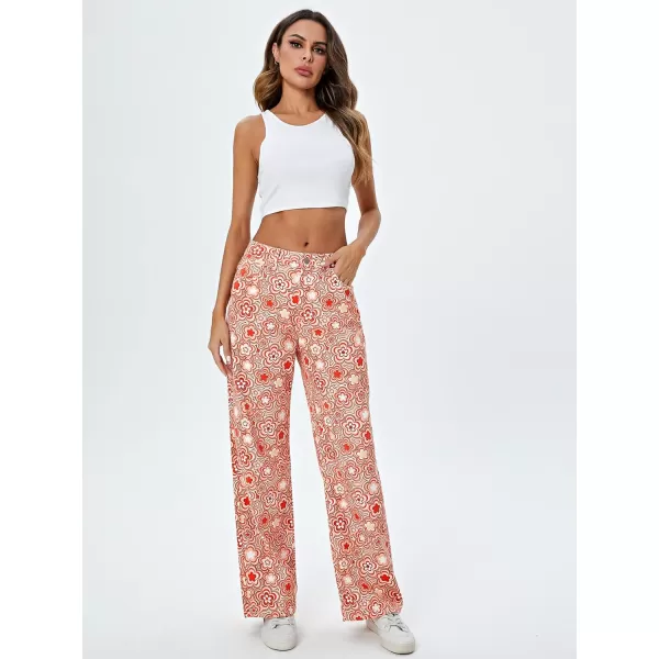 WDIRARA Women's Cow Print Ripped Jeans High Waisted Button Skinny Denim Pants