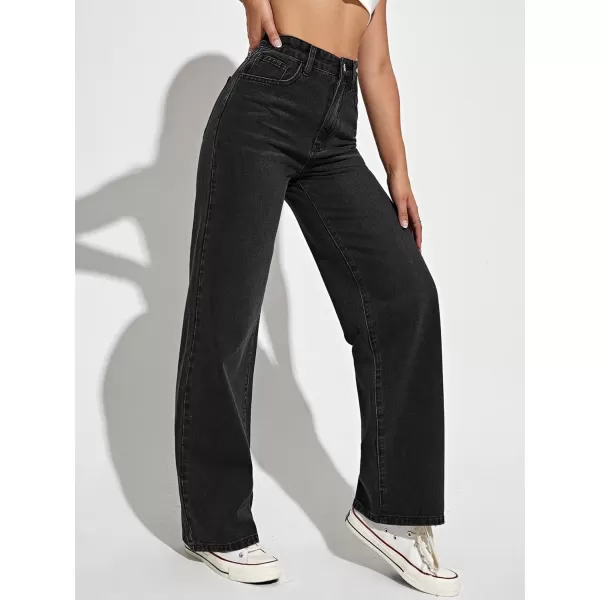 WDIRARA Women's Cow Print Ripped Jeans High Waisted Button Skinny Denim Pants