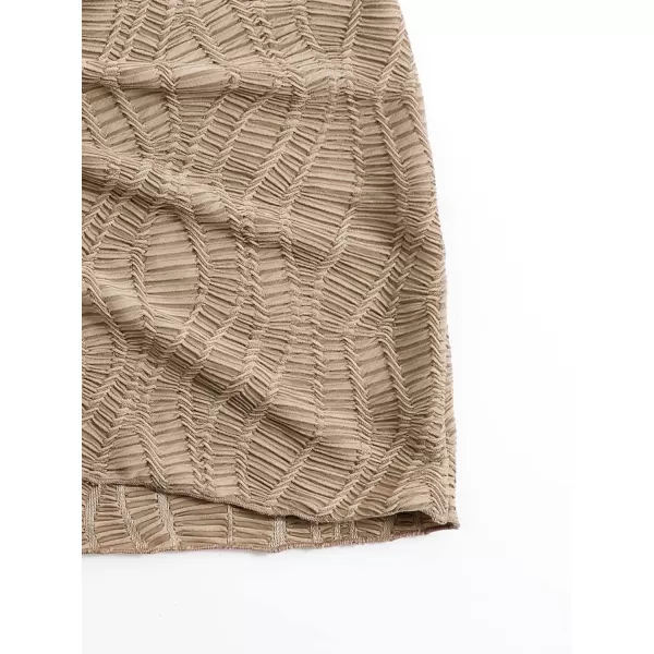 WDIRARA Women's Drawstring Split Thigh Cover Up Skirt Swimwear Beach Skirt