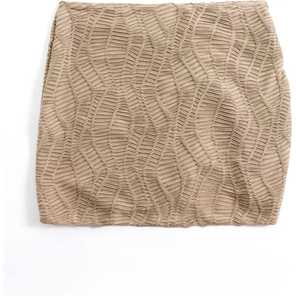 WDIRARA Women's Drawstring Split Thigh Cover Up Skirt Swimwear Beach Skirt