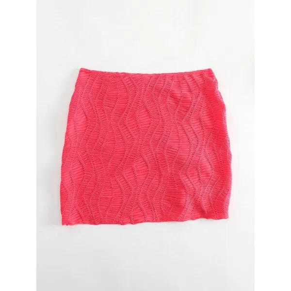 WDIRARA Women's Drawstring Split Thigh Cover Up Skirt Swimwear Beach Skirt