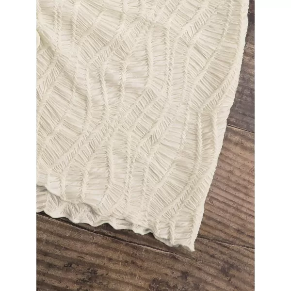 WDIRARA Women's Drawstring Split Thigh Cover Up Skirt Swimwear Beach Skirt