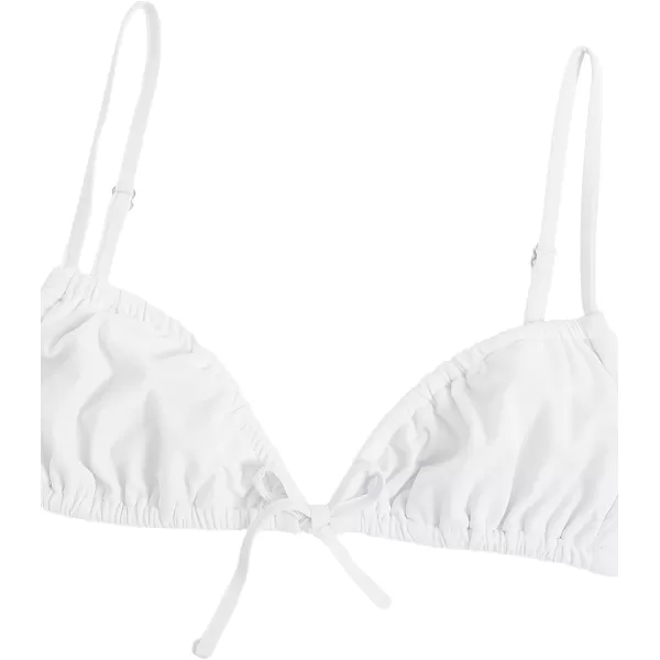 WDIRARA Women's Floral Print Tie Side Swimwear Straps Bikini Sets Swimsuits