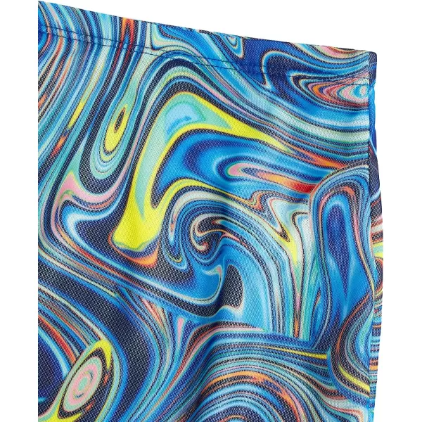 WDIRARA Women's Floral Printed Bodycon Stretch High Waist A Line Elastic Casual Mini Skirt