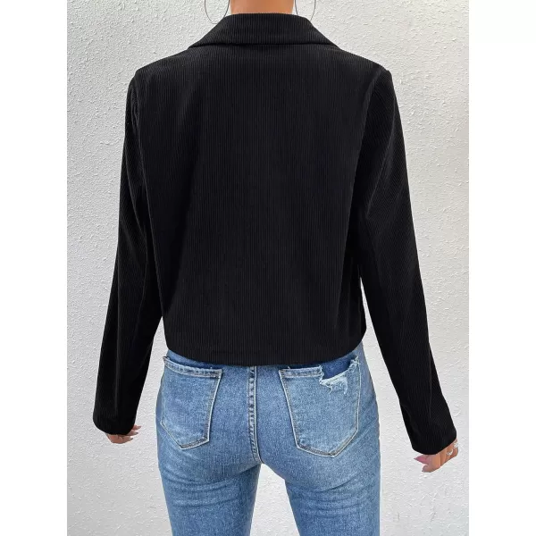WDIRARA Women's Fringe Trim Open Front Long Sleeve Cocktail Party Jacket Outerwear