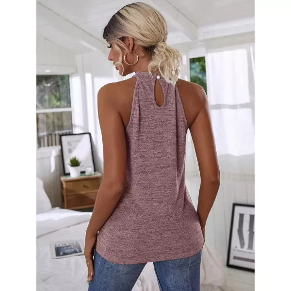 WDIRARA Women's Leopard Print Halter Top Shirt Casual Button Sleeveless Vest