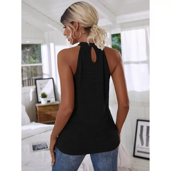 WDIRARA Women's Leopard Print Halter Top Shirt Casual Button Sleeveless Vest