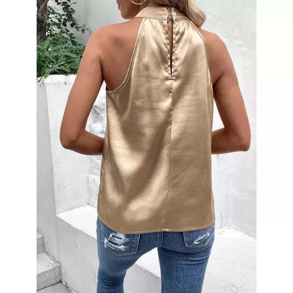 WDIRARA Women's Leopard Print Halter Top Shirt Casual Button Sleeveless Vest