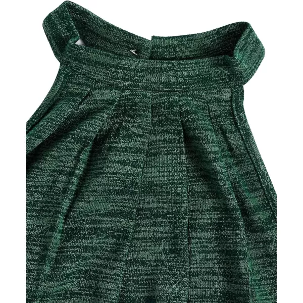 WDIRARA Women's Leopard Print Halter Top Shirt Casual Button Sleeveless Vest