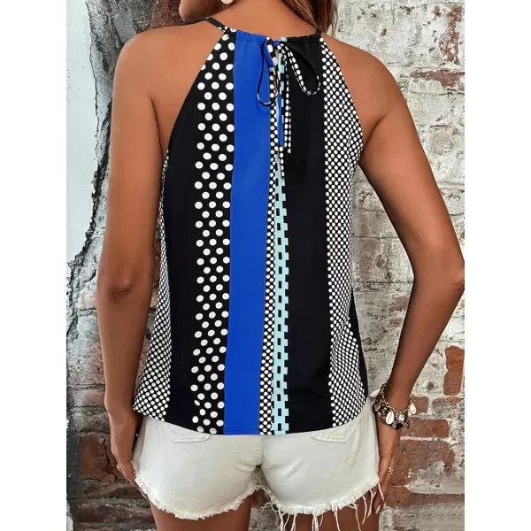 WDIRARA Women's Leopard Print Halter Top Shirt Casual Button Sleeveless Vest