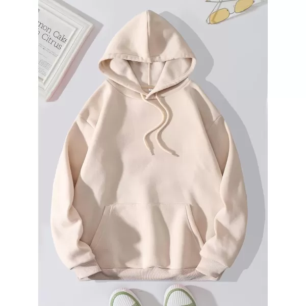 WDIRARA Women's Letter Graphic Drawstring Long Sleeve Pocket Oversized Hoodie