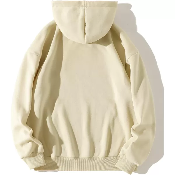 WDIRARA Women's Letter Graphic Print Pocket Drawstring Hoodie Sweatshirts Tops