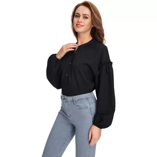 WDIRARA Women's Mock Neck Long Sleeve Crop Sweater Casual Rib Knit Top