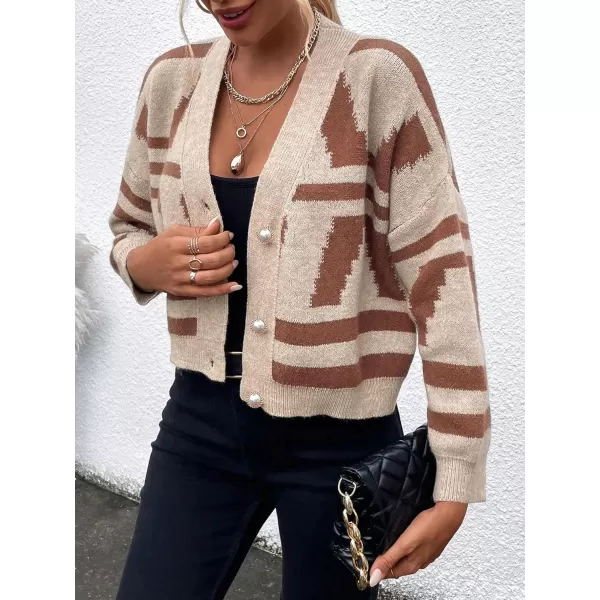 WDIRARA Women's Open Front Drop Shoulder Open Front Long Sleeve Duster Casual Cardigan