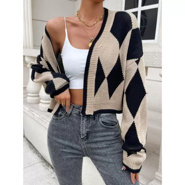 WDIRARA Women's Open Front Drop Shoulder Open Front Long Sleeve Duster Casual Cardigan