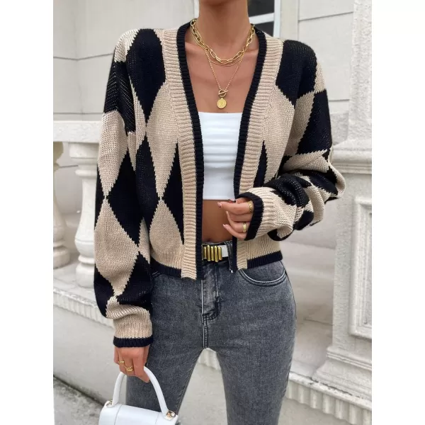 WDIRARA Women's Open Front Drop Shoulder Open Front Long Sleeve Duster Casual Cardigan