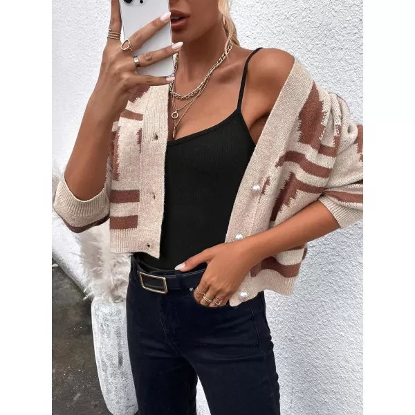 WDIRARA Women's Open Front Drop Shoulder Open Front Long Sleeve Duster Casual Cardigan