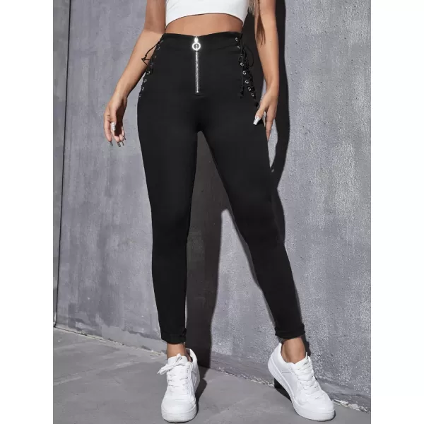 WDIRARA Women's Ripped Detail Boyfriend Loose Jeans Casual Tapered Long Denim Pants