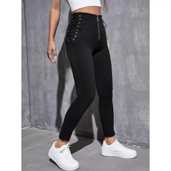 WDIRARA Women's Ripped Detail Boyfriend Loose Jeans Casual Tapered Long Denim Pants