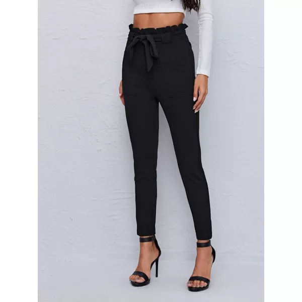 WDIRARA Women's Stretchy Plaid Print Pants Soft Skinny Regular Fashion Leggings