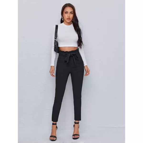 WDIRARA Women's Stretchy Plaid Print Pants Soft Skinny Regular Fashion Leggings