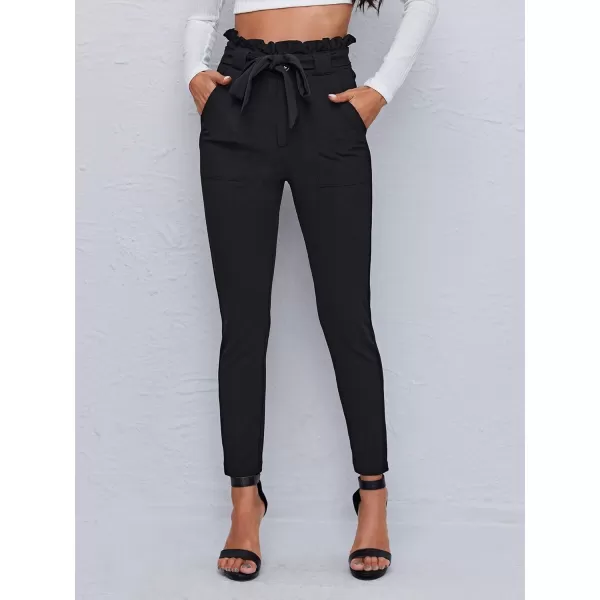 WDIRARA Women's Stretchy Plaid Print Pants Soft Skinny Regular Fashion Leggings