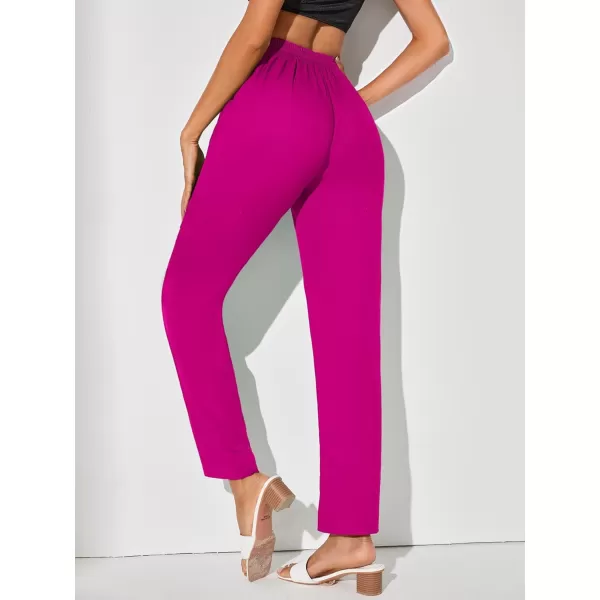WDIRARA Women's Stretchy Plaid Print Pants Soft Skinny Regular Fashion Leggings