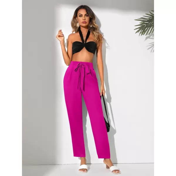 WDIRARA Women's Stretchy Plaid Print Pants Soft Skinny Regular Fashion Leggings