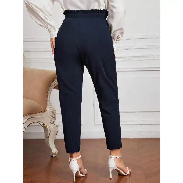 WDIRARA Women's Stretchy Plaid Print Pants Soft Skinny Regular Fashion Leggings