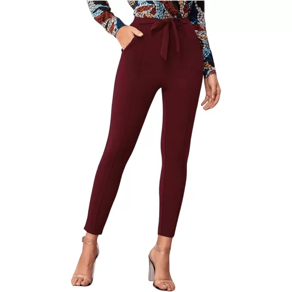WDIRARA Women's Stretchy Plaid Print Pants Soft Skinny Regular Fashion Leggings