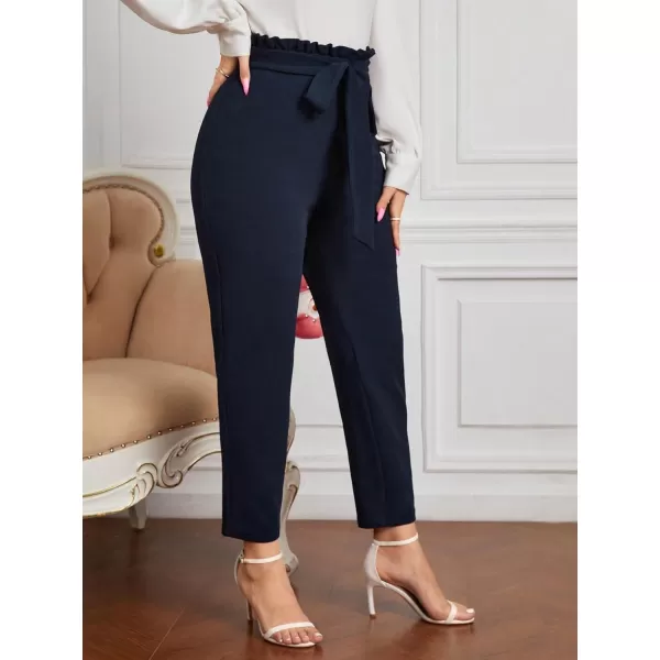 WDIRARA Women's Stretchy Plaid Print Pants Soft Skinny Regular Fashion Leggings
