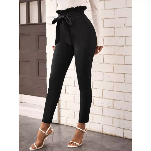 WDIRARA Women's Stretchy Plaid Print Pants Soft Skinny Regular Fashion Leggings