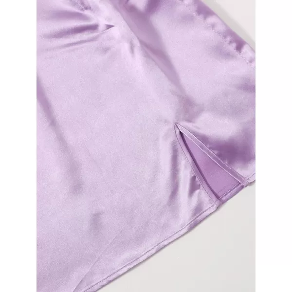 WDIRARA Women's Summer Solid Split Hem Zip Back Mini Workwear Skirt